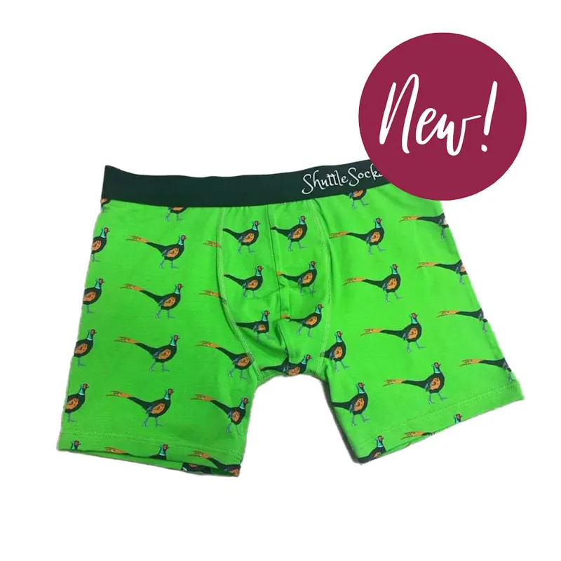 Shuttle Socks Boxers - Green Pheasant