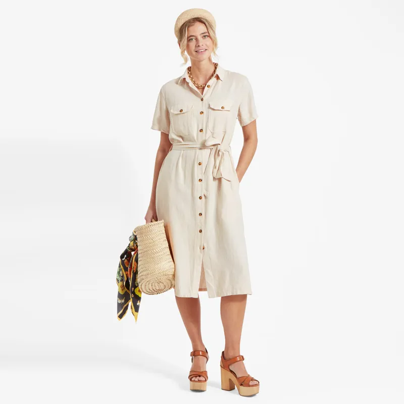 Schoffel Linen Daisy Dress - Oat