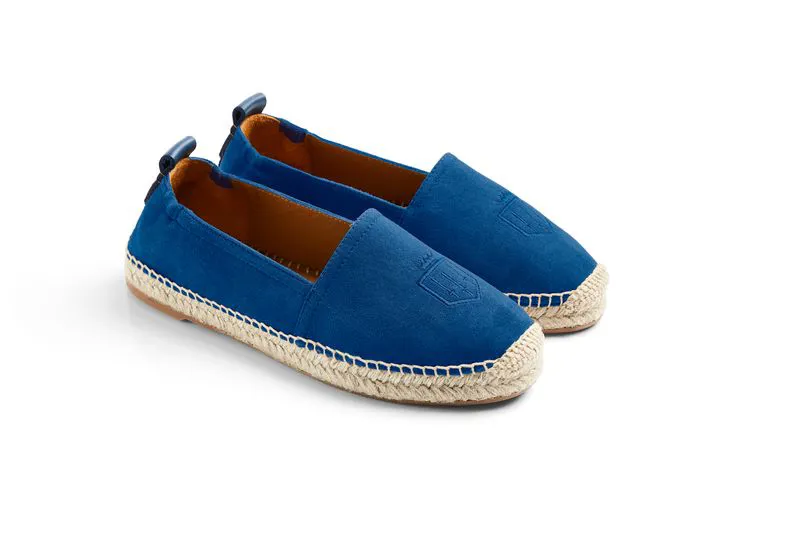 Fairfax and Favor Monaco Flat Espadrille - Porto Blue