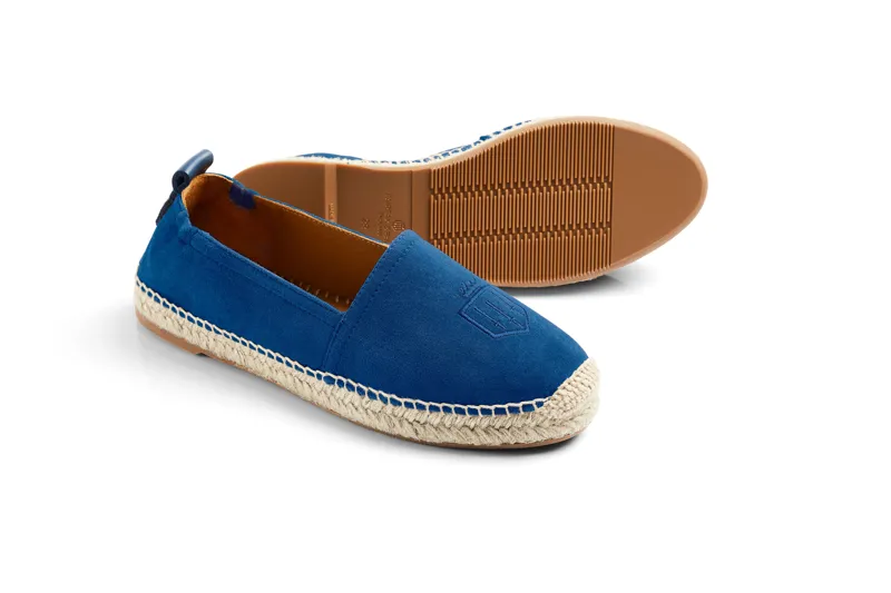 Fairfax and Favor Monaco Flat Espadrille - Porto Blue-1