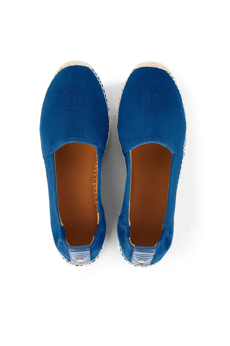 Fairfax and Favor Monaco Flat Espadrille - Porto Blue-2