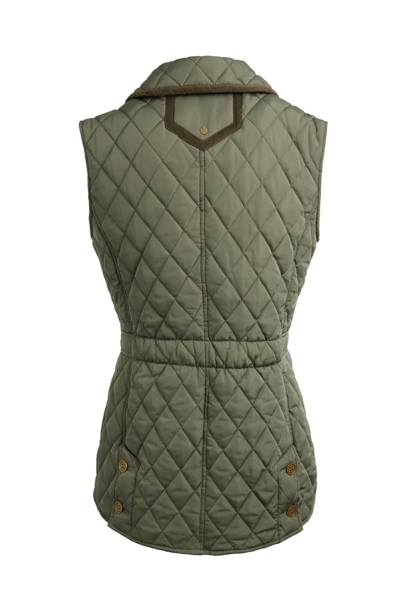 Fairfax and Favor Bella Quilted Gilet - Sage -1