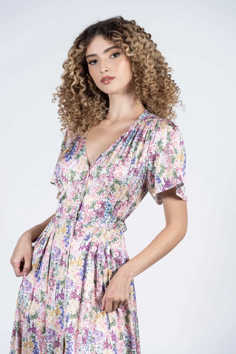 Hartwell Alina Colourful Flower Dress-2