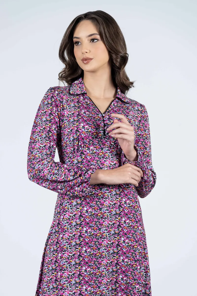 Hartwell Sally Pink Flower Dress-2