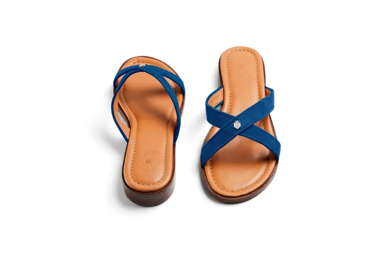 Fairfax and Favor Holkham Sandal - Porto Blue-1