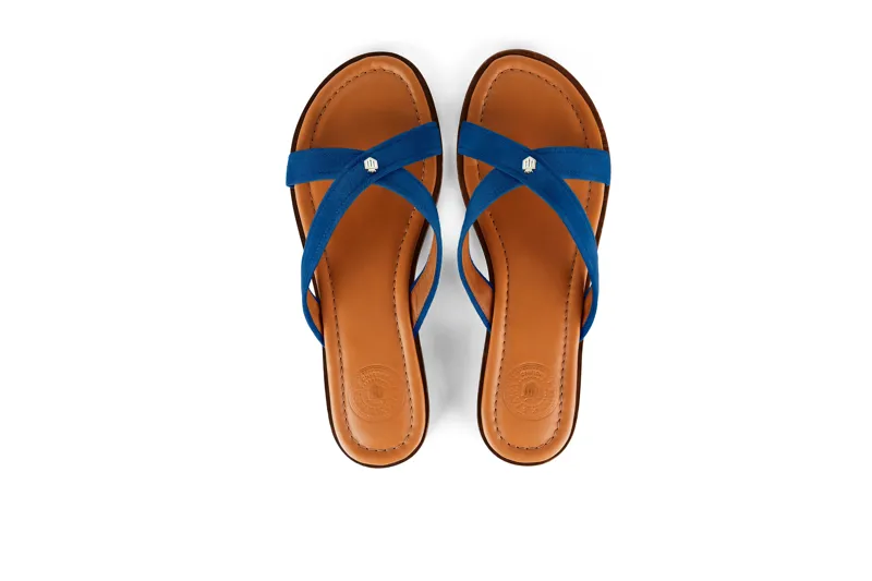 Fairfax and Favor Holkham Sandal - Porto Blue-3