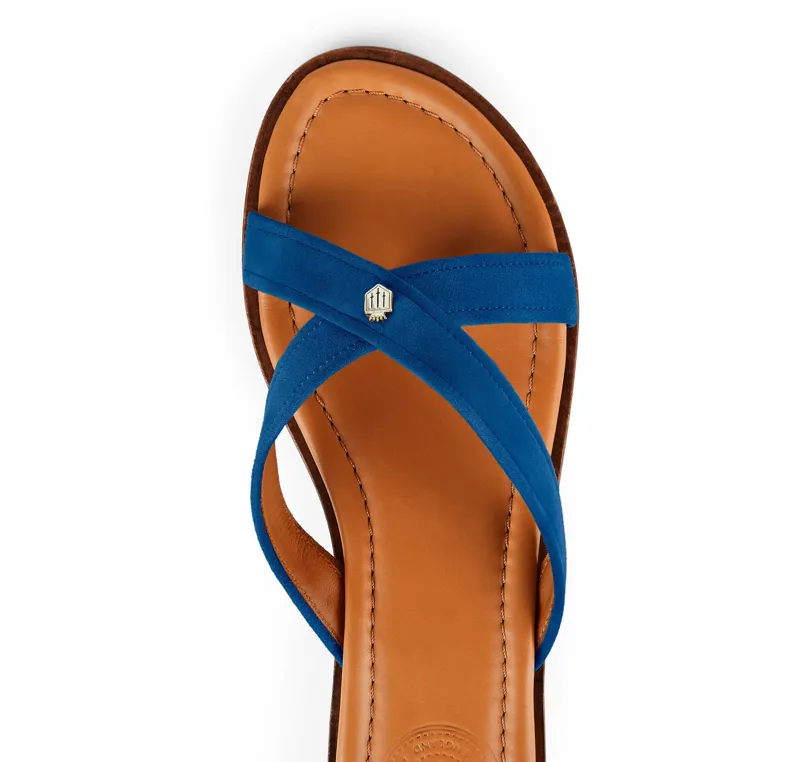 Fairfax and Favor Holkham Sandal - Porto Blue-4