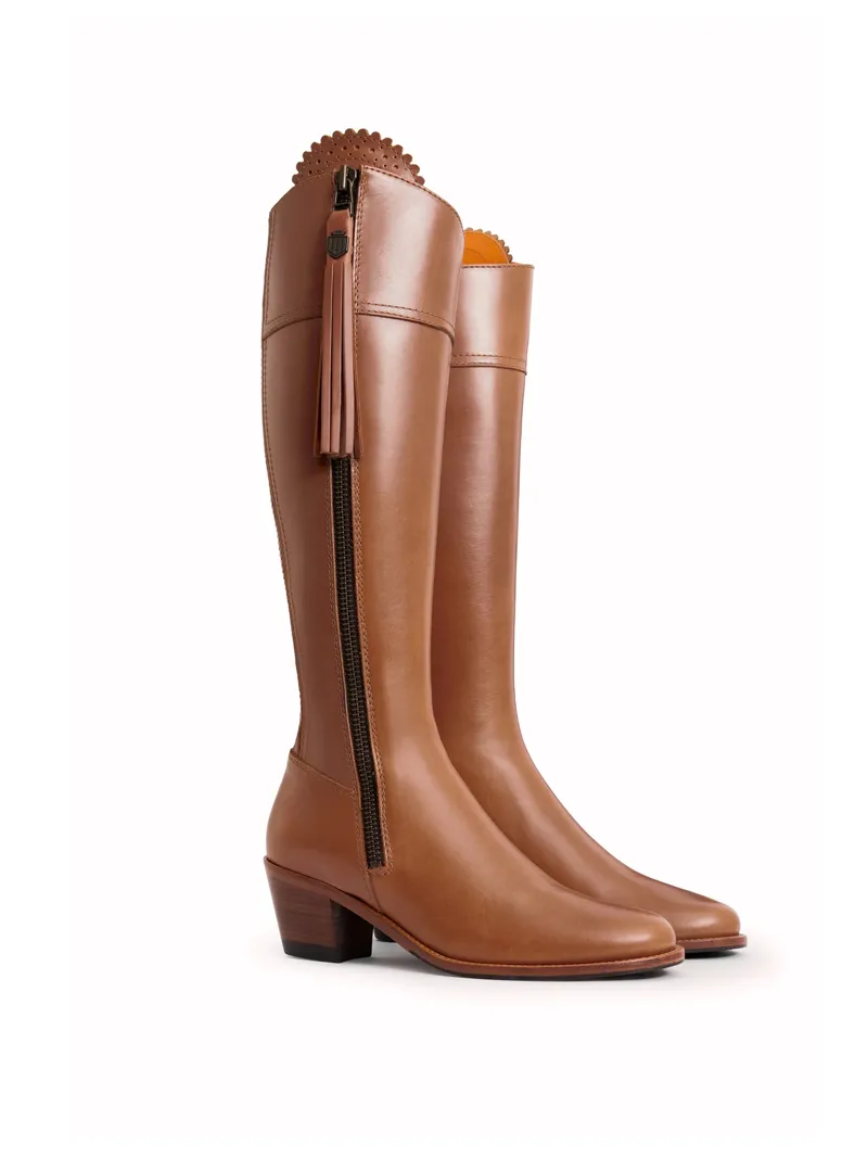 Fairfax and Favor Heeled Leather Regina Tan