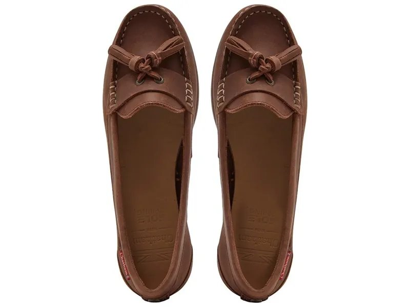 Chatham Ladies Pulau Deck Shoe - Dark Tan-1