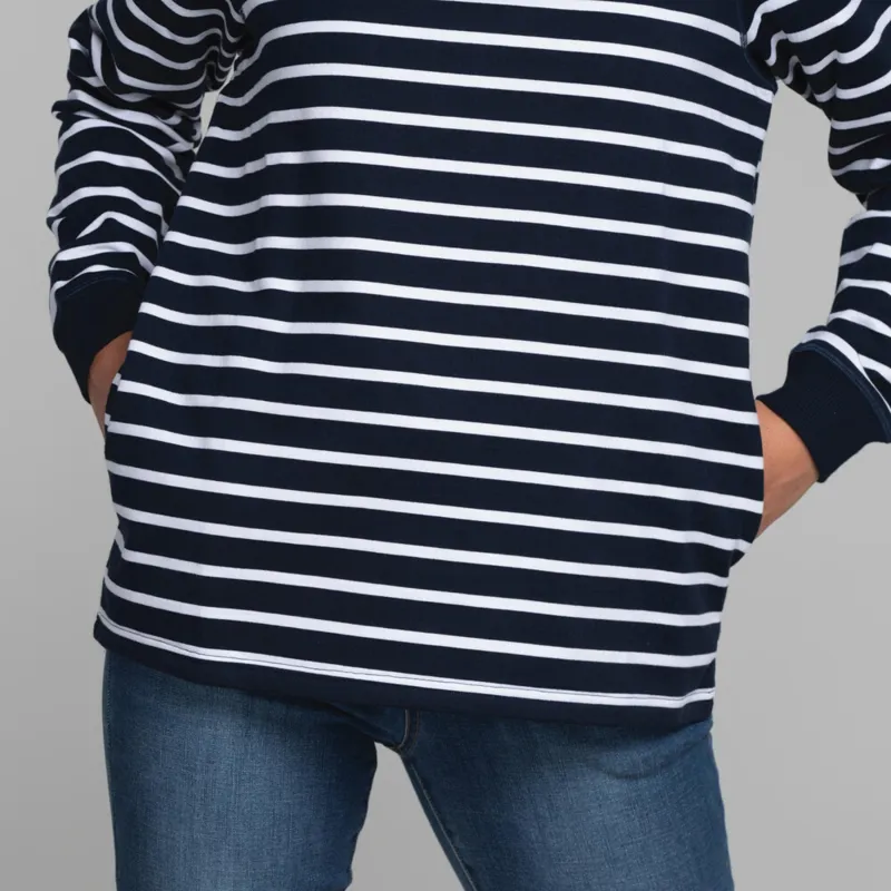 Schoffel Ladies Hope Cove Sweatshirt - Navy Stripe-3