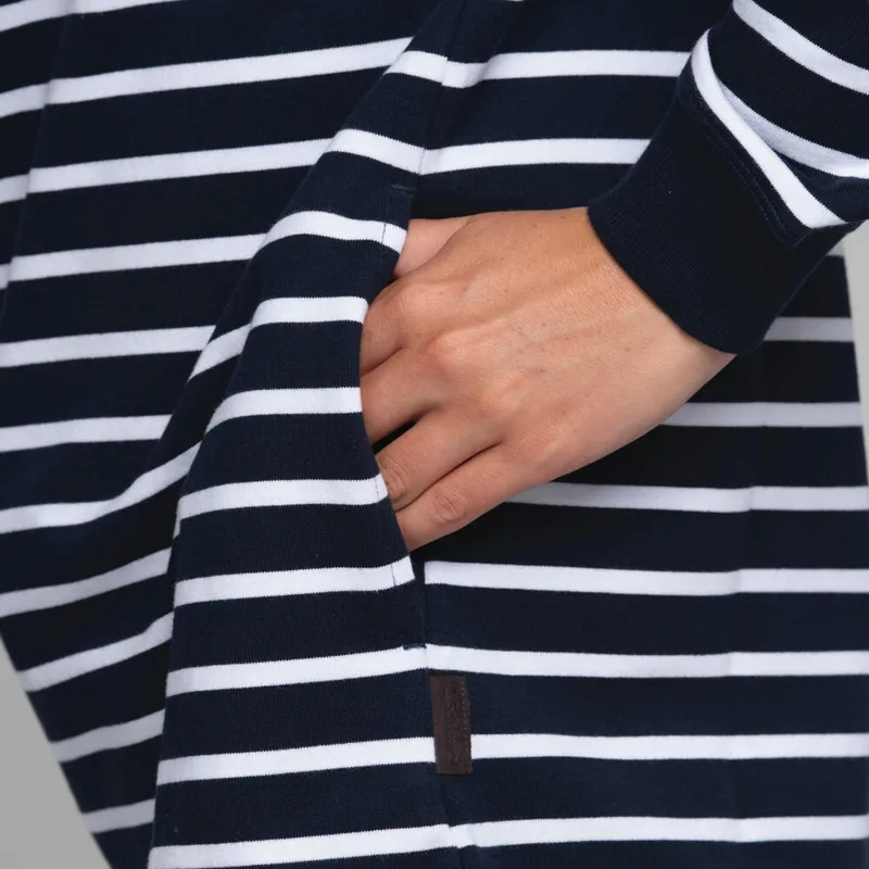 Schoffel Ladies Hope Cove Sweatshirt - Navy Stripe-7