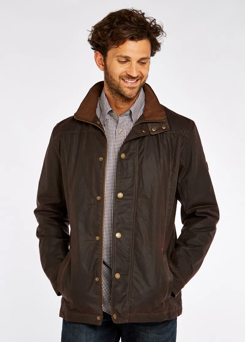 Dubarry Mens Carrickfergus Waxed Jacket - Java-1