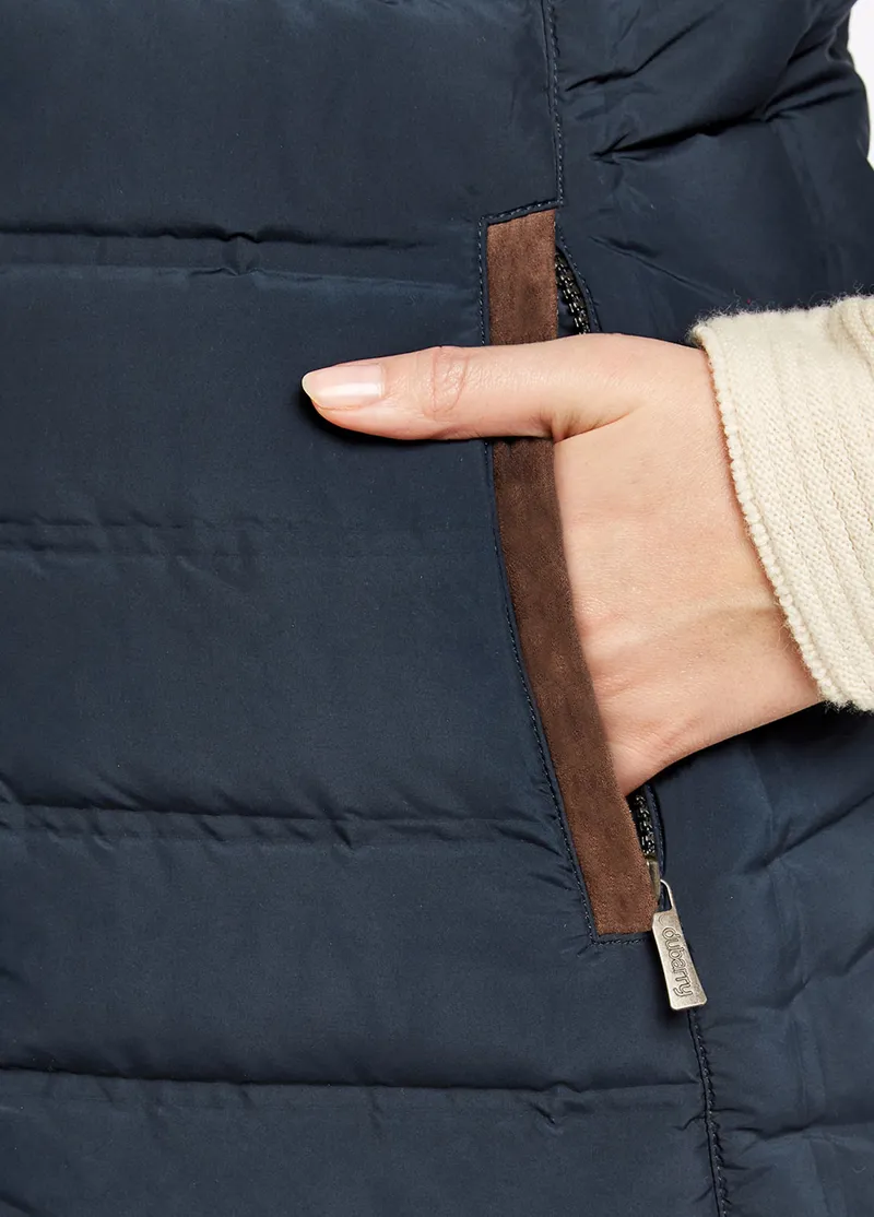 Dubarry Ladies Ballybrophy Quilted Jacket - Navy-4