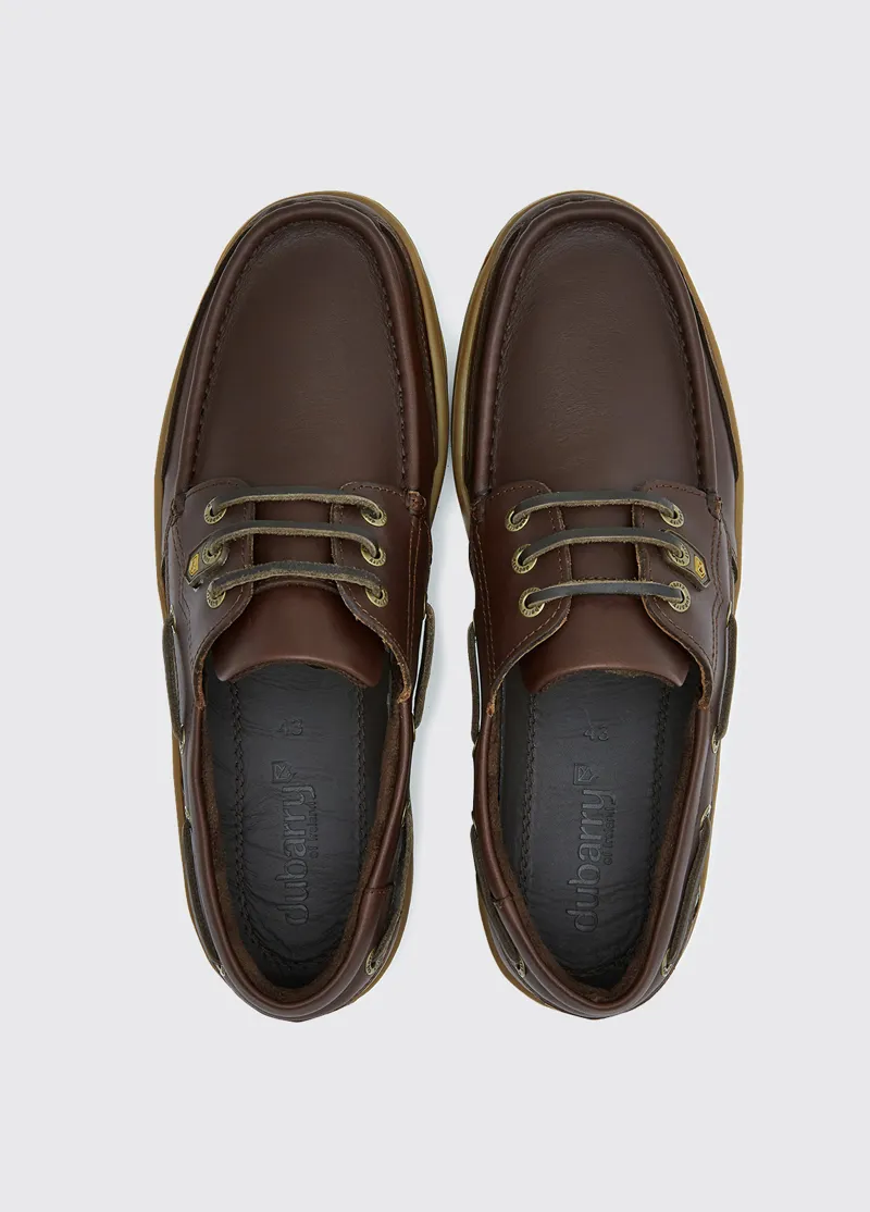 Dubarry Mens Regatta Shoe - Mahogany-1