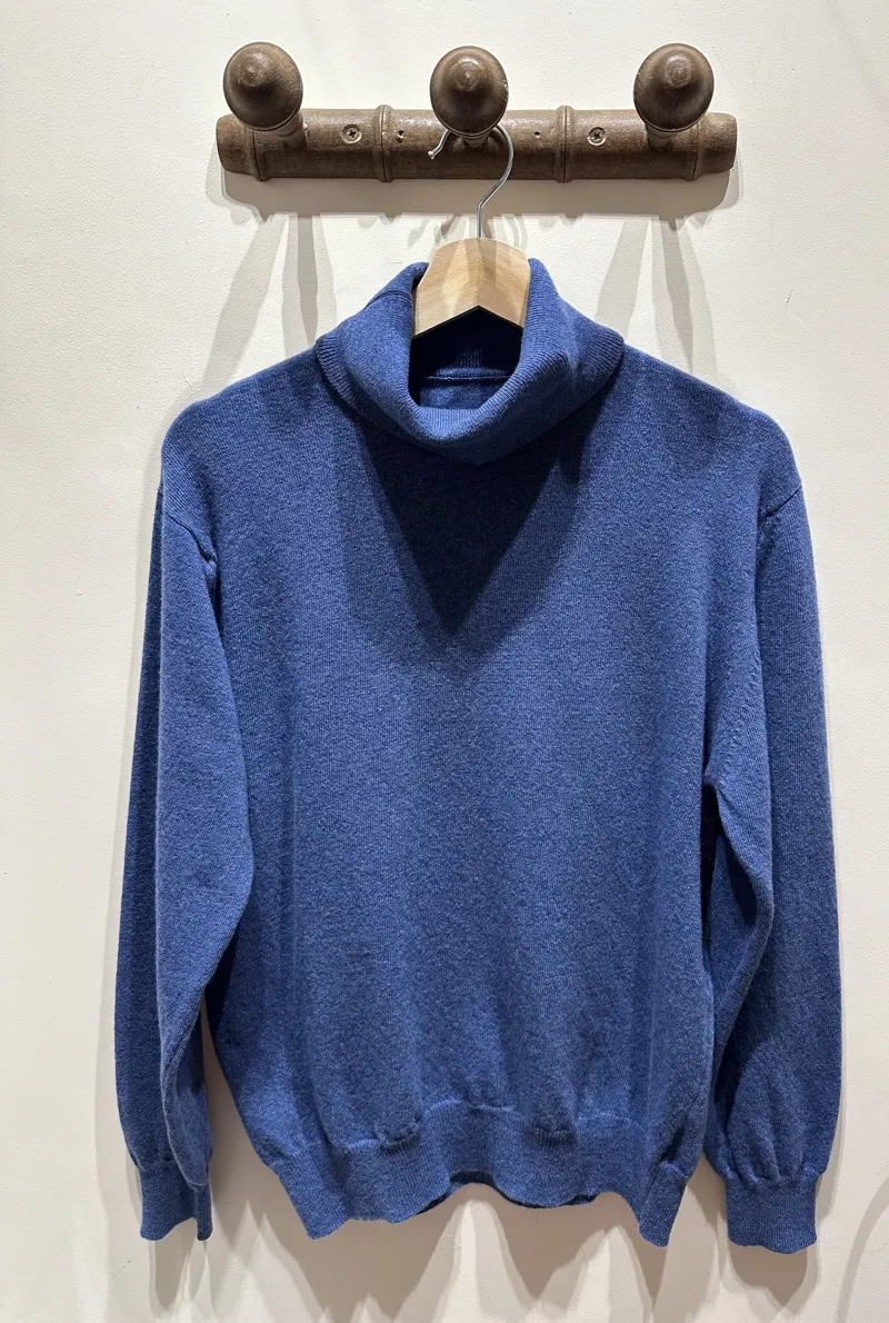AAC Roll Neck Jumper - Denim