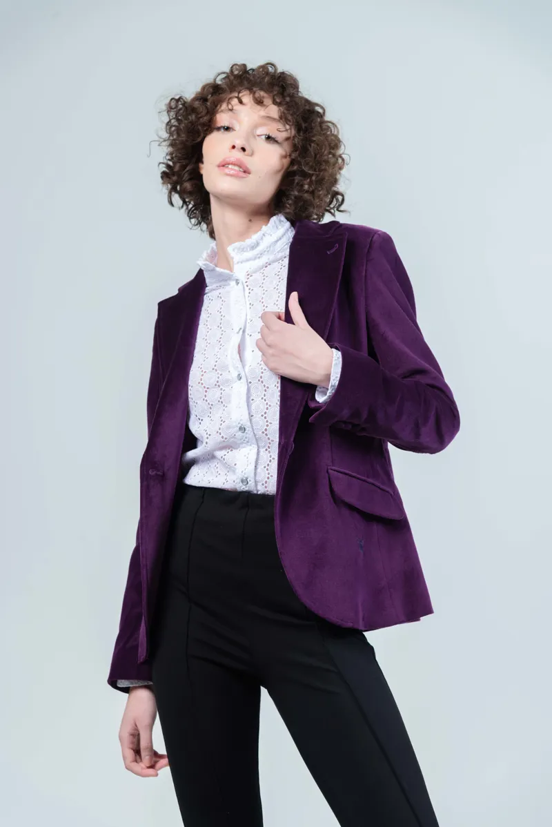 Hartwell Arina Velvet Jacket - Purple