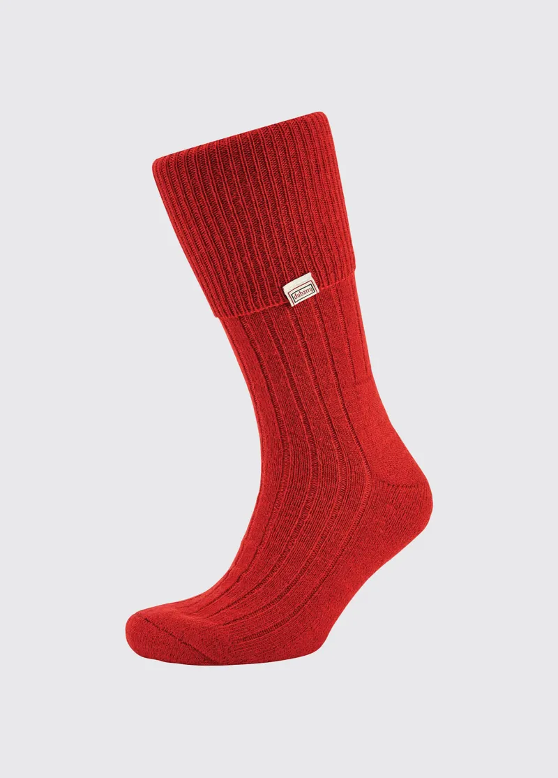 Dubarry Alpaca Socks - Cardinal-4