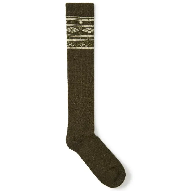 Dubarry Rolestown Fairisle Sock - Olive