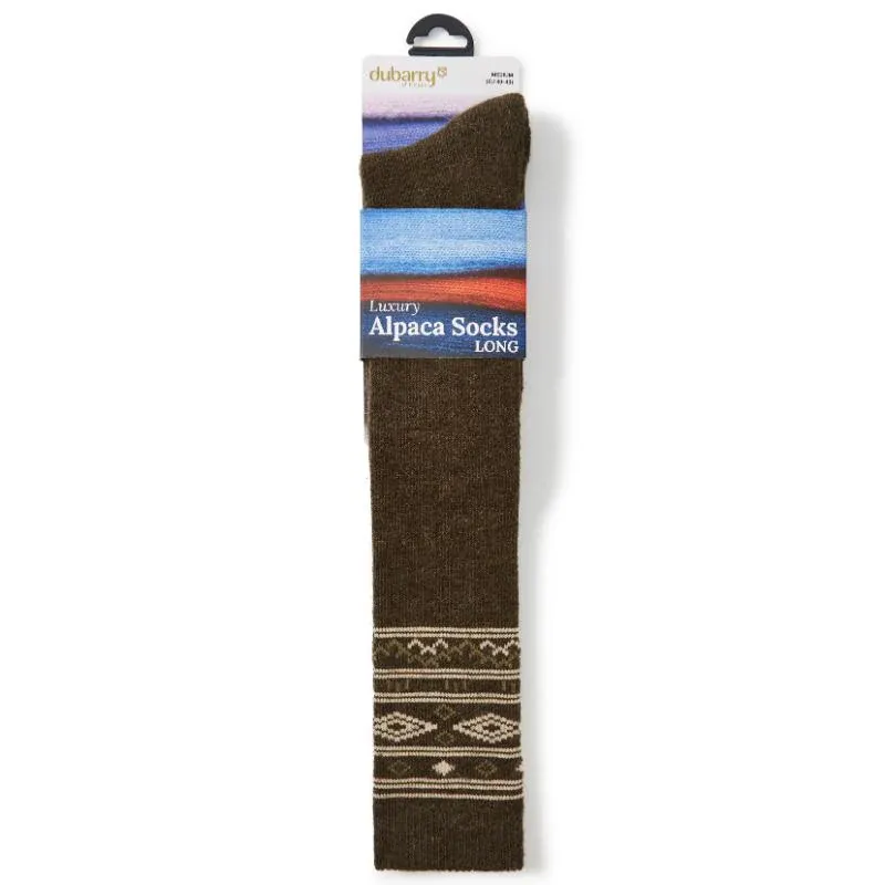 Dubarry Rolestown Fairisle Sock - Olive-1