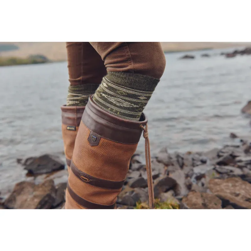 Dubarry Rolestown Fairisle Sock - Olive-4