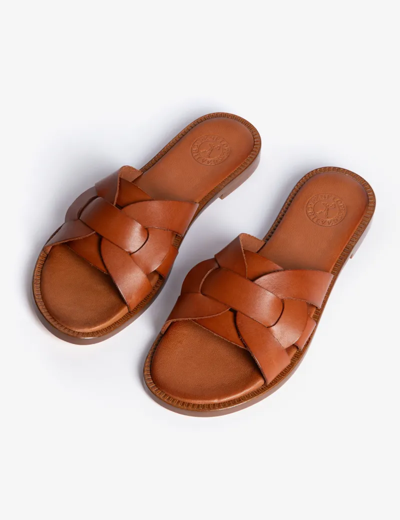 Penelope Chilvers Basque Sandal - Tan-3