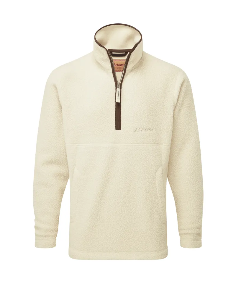 Schoffel Berkley Retro 1/4 Zip - Ecru