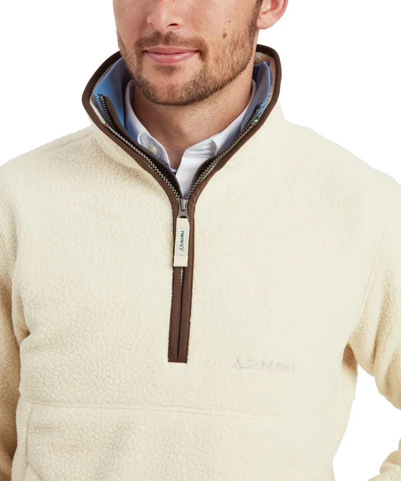 Schoffel Berkley Retro 1/4 Zip - Ecru-6