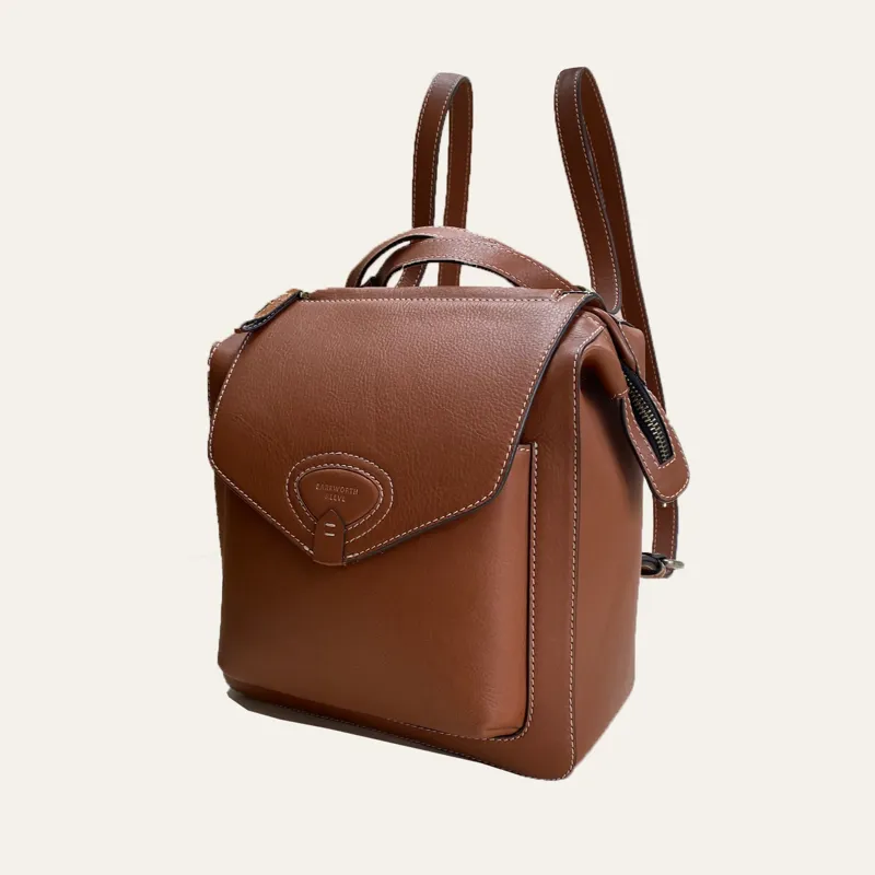 Barkworth Reeve Bramham Leather Rucksack - Tan