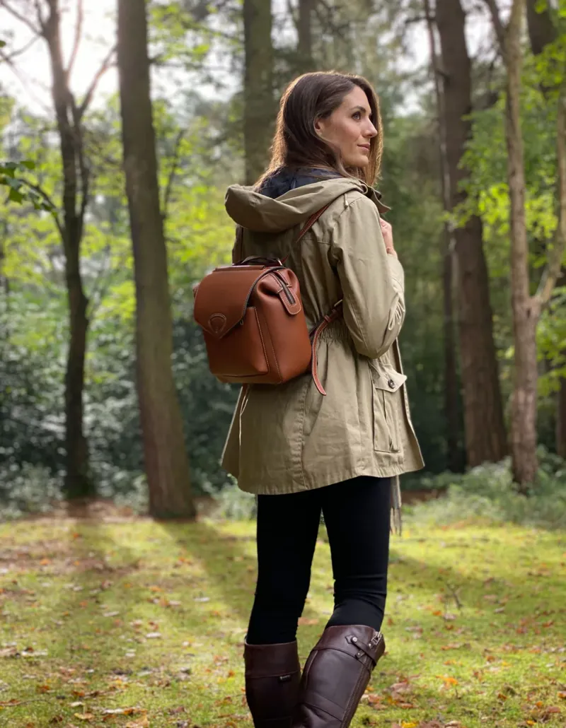 Barkworth Reeve Bramham Leather Rucksack - Tan-1