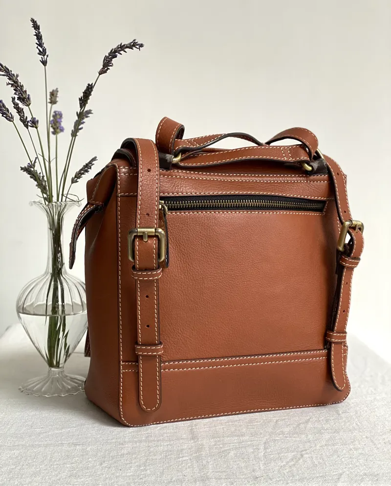 Barkworth Reeve Bramham Leather Rucksack - Tan-2