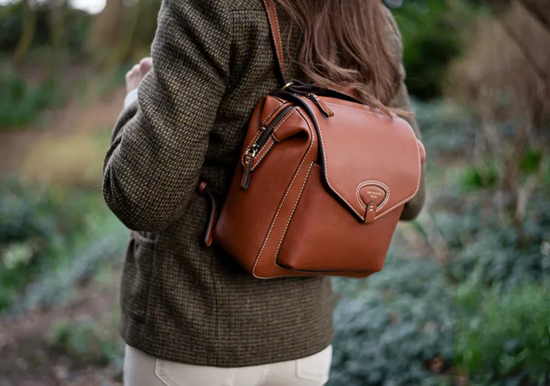Barkworth Reeve Bramham Leather Rucksack - Tan-3