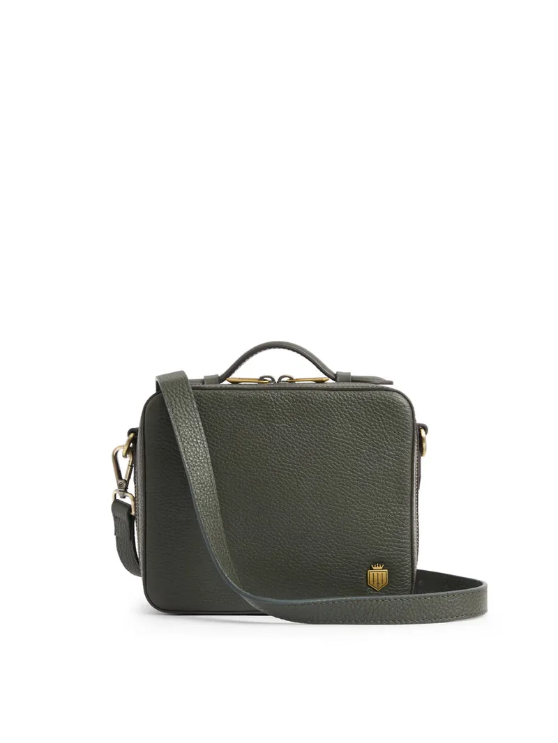 Fairfax and Favor Buckingham Bag Leather - Moss Green