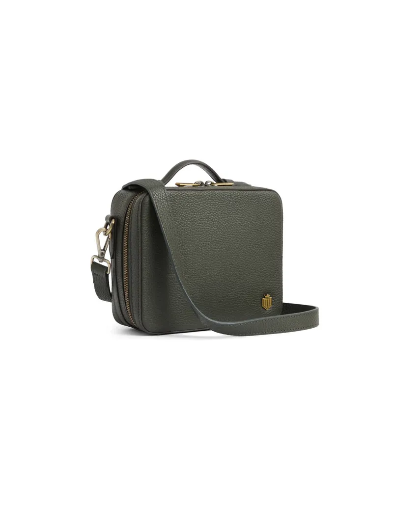 Fairfax and Favor Buckingham Bag Leather - Moss Green-3