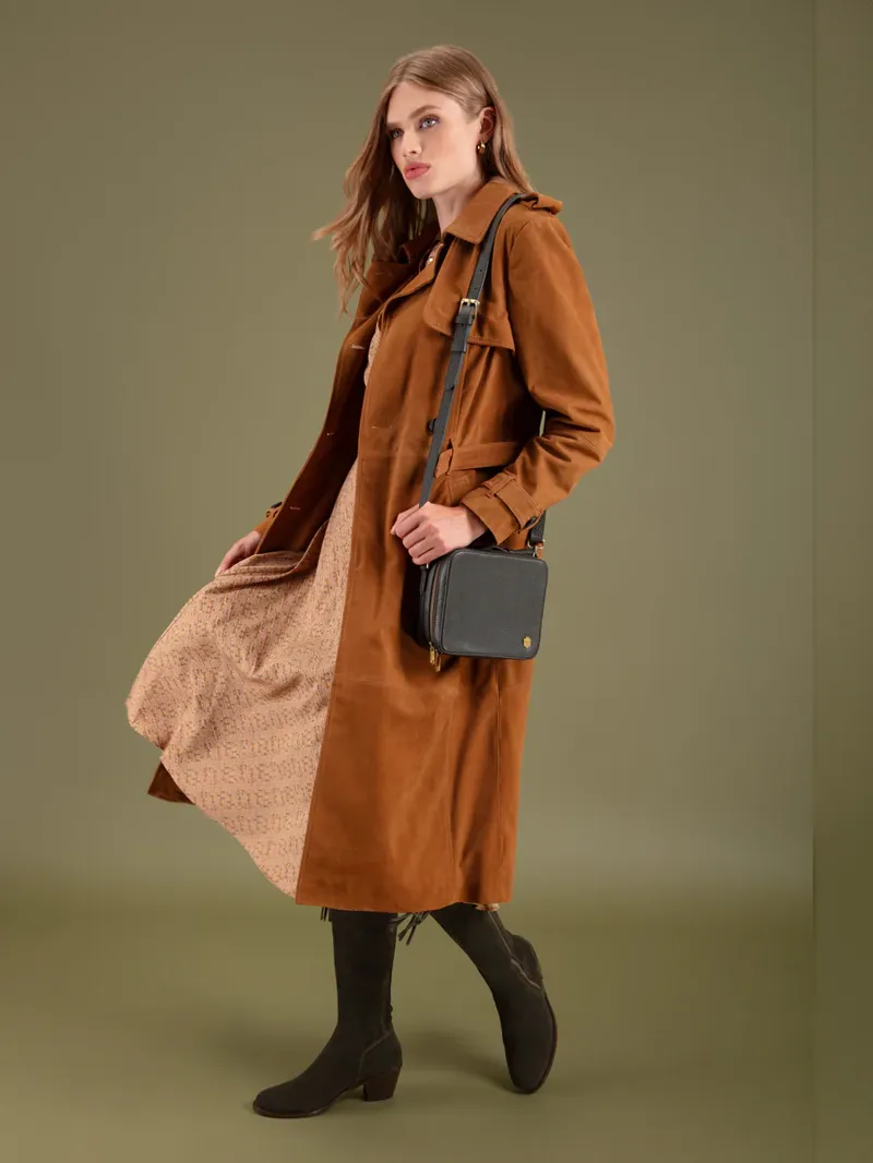 Fairfax and Favor Buckingham Bag Leather - Moss Green-5