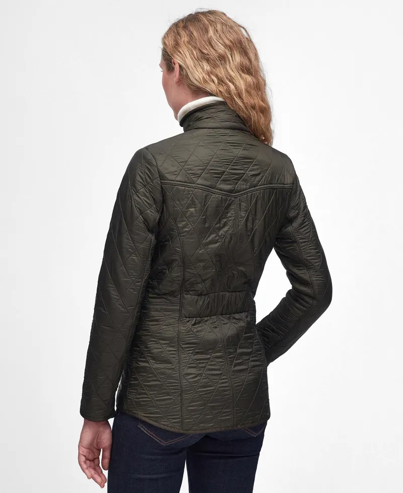 Barbour Cavalry Quilted Jacket - Dark Olive-2