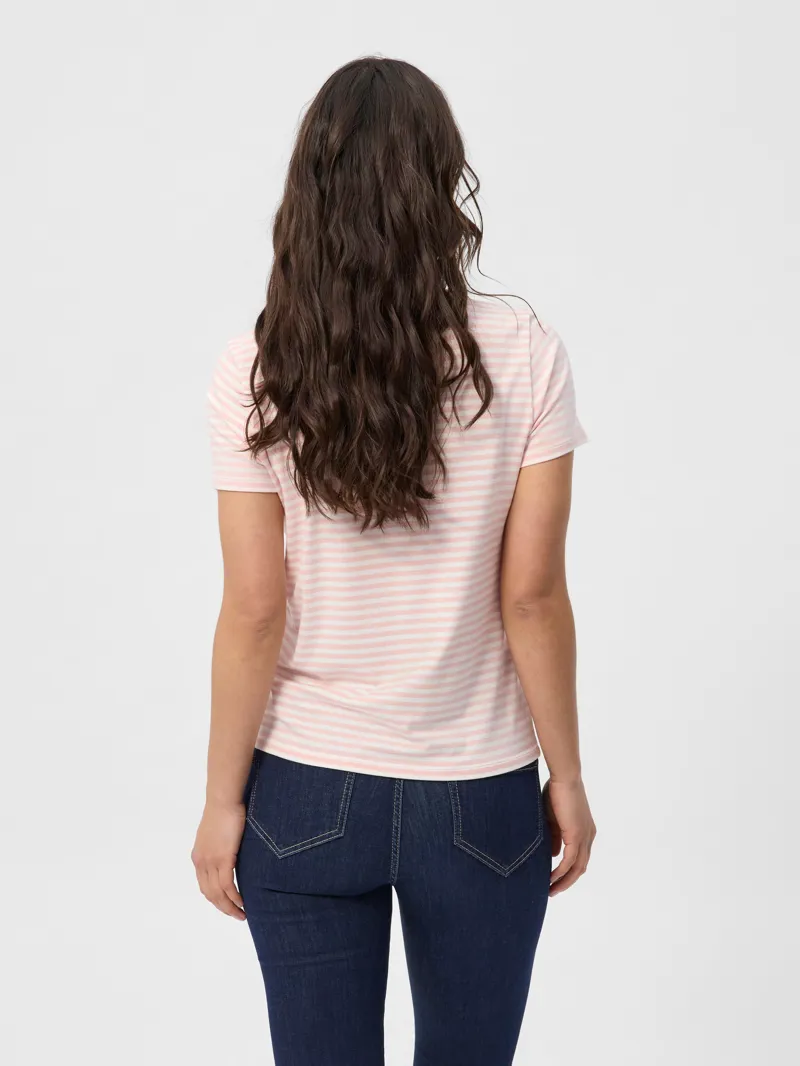 RedGreen Cecilie Tee - Rose Stripe-2