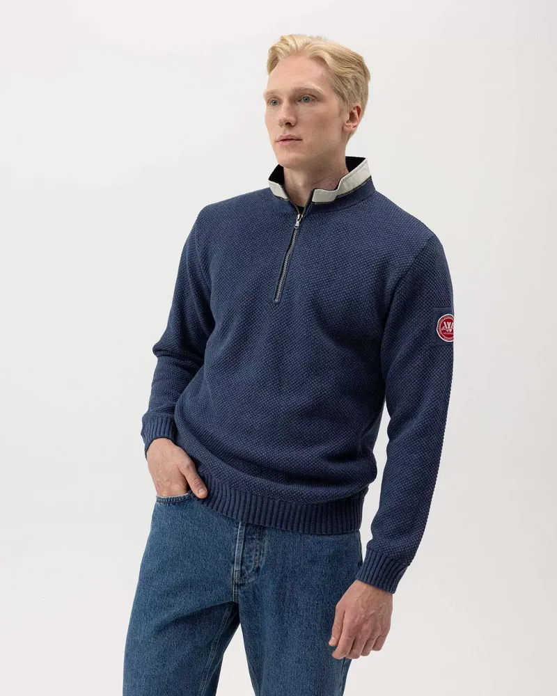 Holebrook Classic Windproof Sweater - Chambray-1