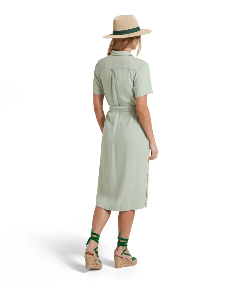 Schoffel Daisy Linen Dress - Aqua Grey-3