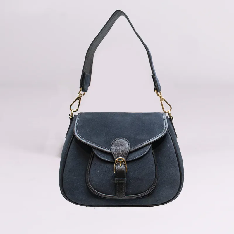 Hicks and Hides Didbrook Stirrup Bag - Navy