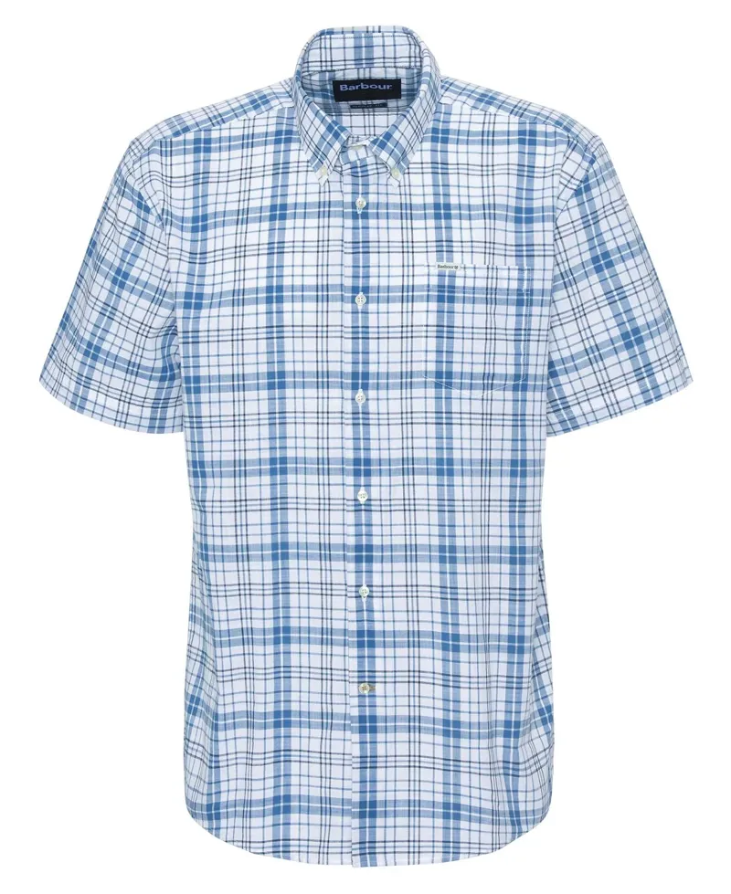 Barbour Drafthill Short Sleeve Shirt - Blue 