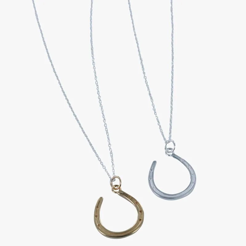 Reeves and Reeves Horseshoe Necklace - Sterling Silver/Gold