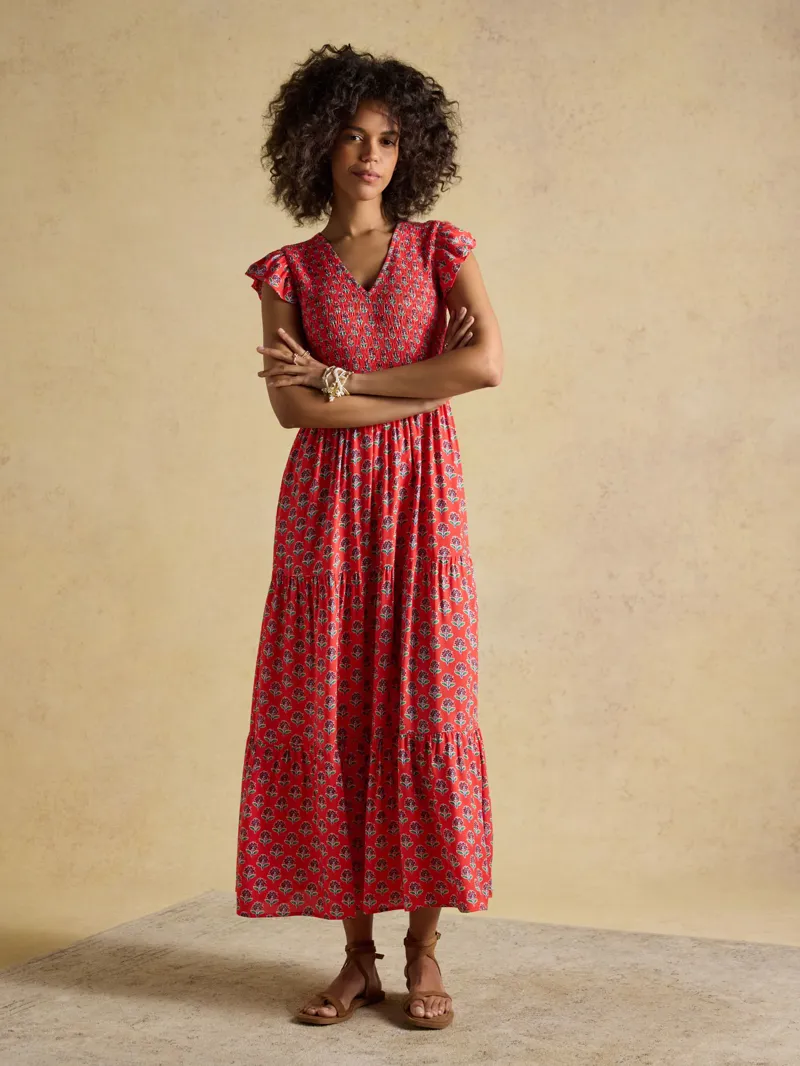 Joules Esme Dress - Red Floral