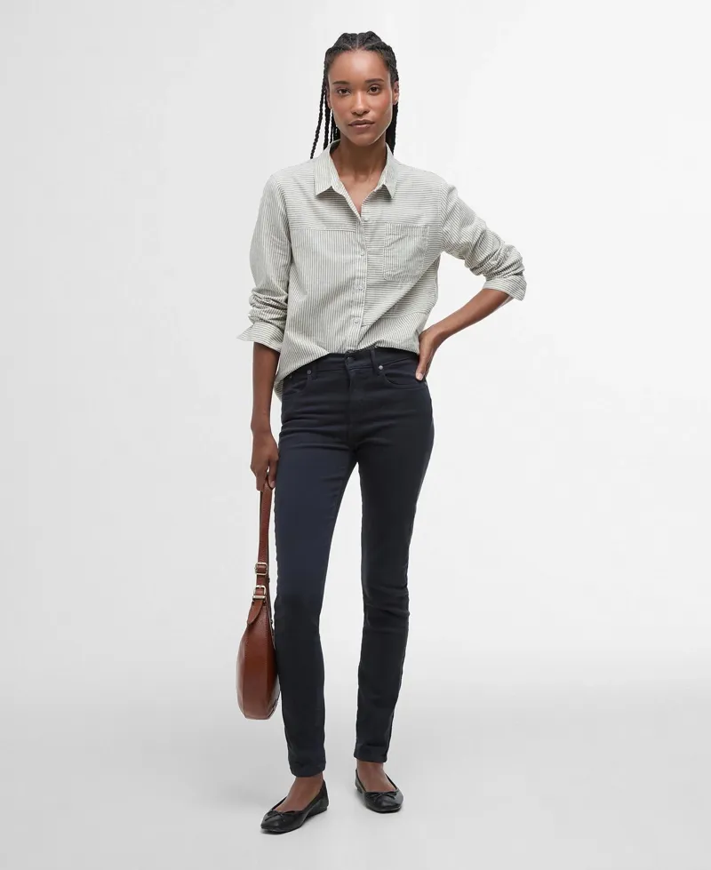 Barbour Essential Slim Trousers - Navy-1