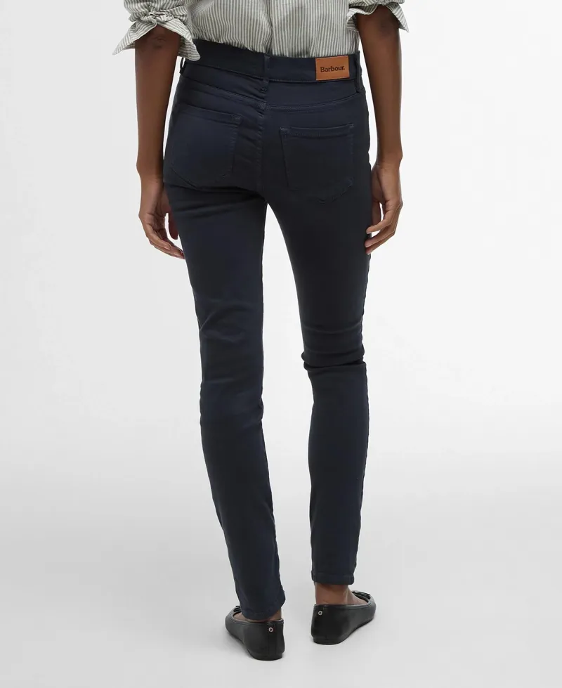 Barbour Essential Slim Trousers - Navy-3