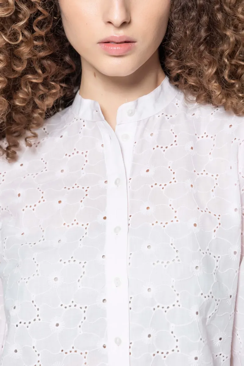 Hartwell Eva Shirt - Pink Embroidery -1