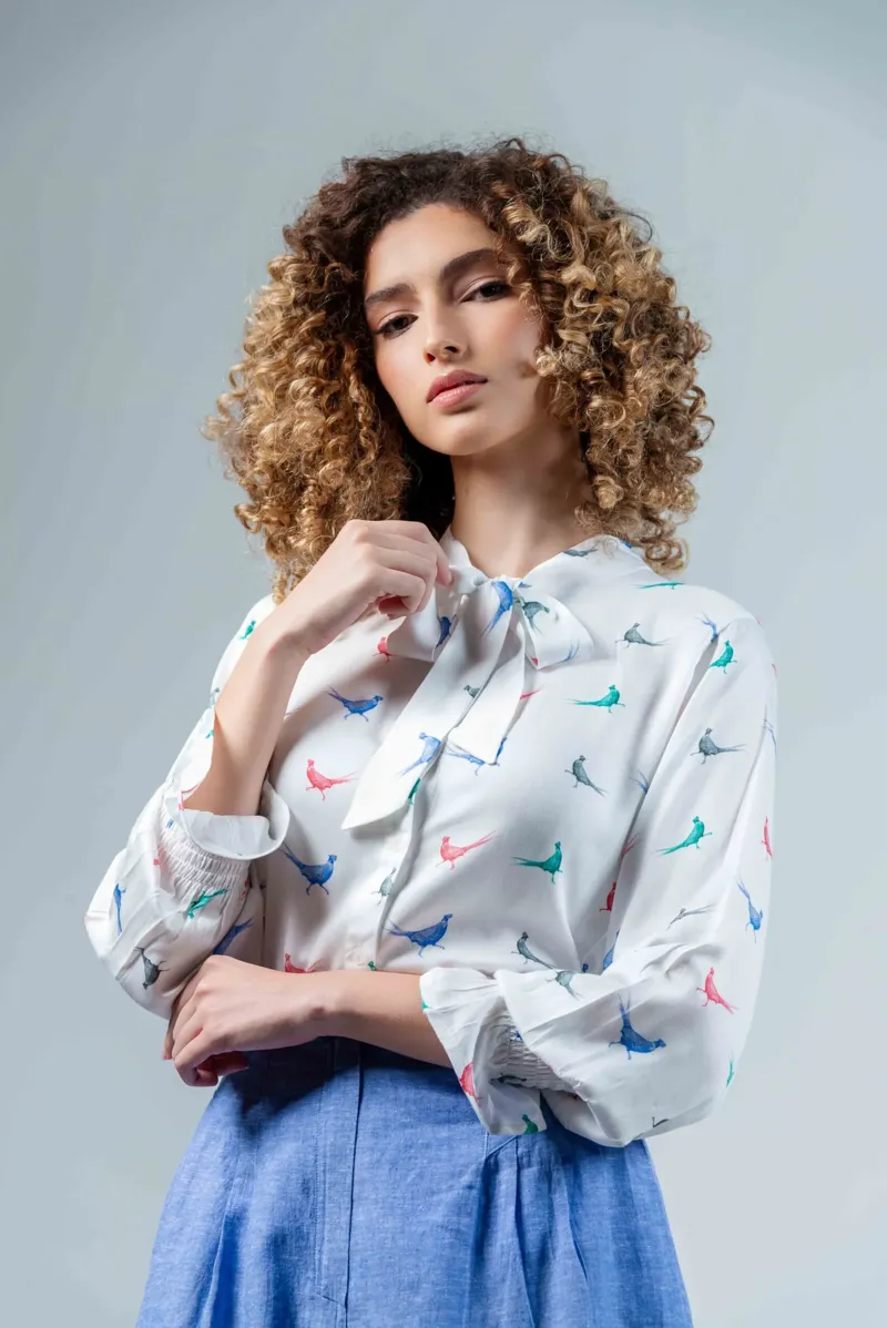 Hartwell Evie Shirt - Coloured Pheasant -1