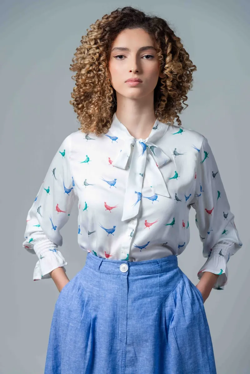 Hartwell Evie Shirt - Coloured Pheasant -2