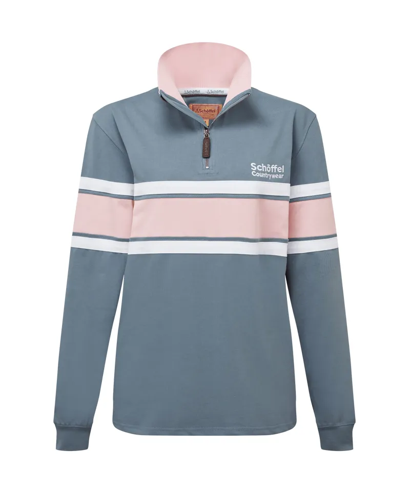 Schoffel Ladies Exmouth 1/4 Zip - Dark Pigeon Blue