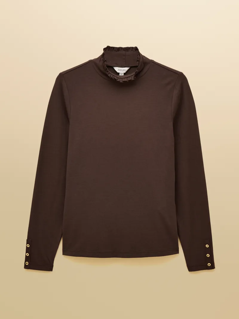 Joules Amy Top - Chocolate Hot Fudge