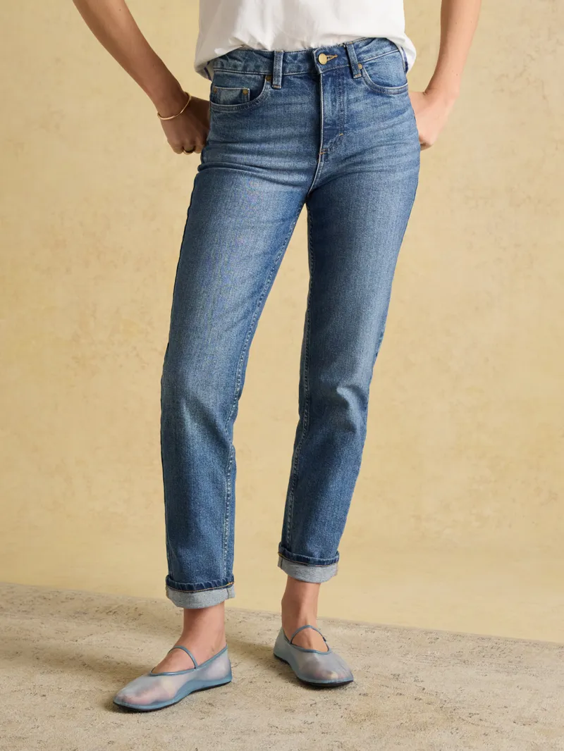 Joules Slim Straight Jean - Midwash-1